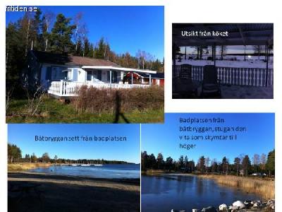 Sandstrand och fin havsutsikt