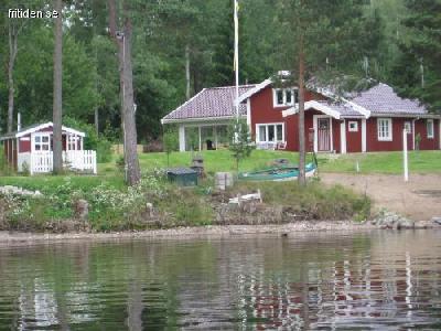 A lttle red cottage by water