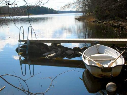 Tre små stugor brygga,bastu