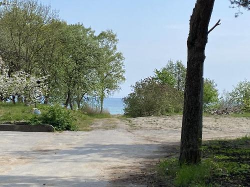 Österlen, hus vid stranden.