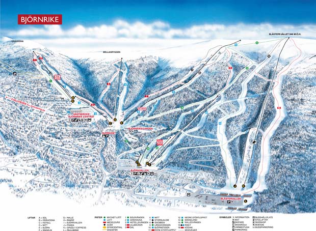 Trail map Björnrike