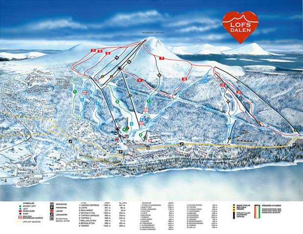 Trail map Lofsdalen