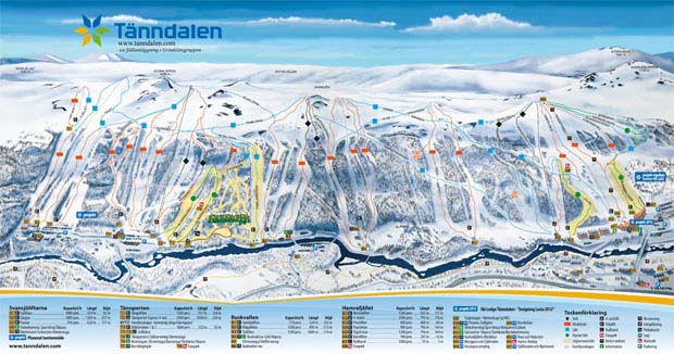 Trail map Tänndalen